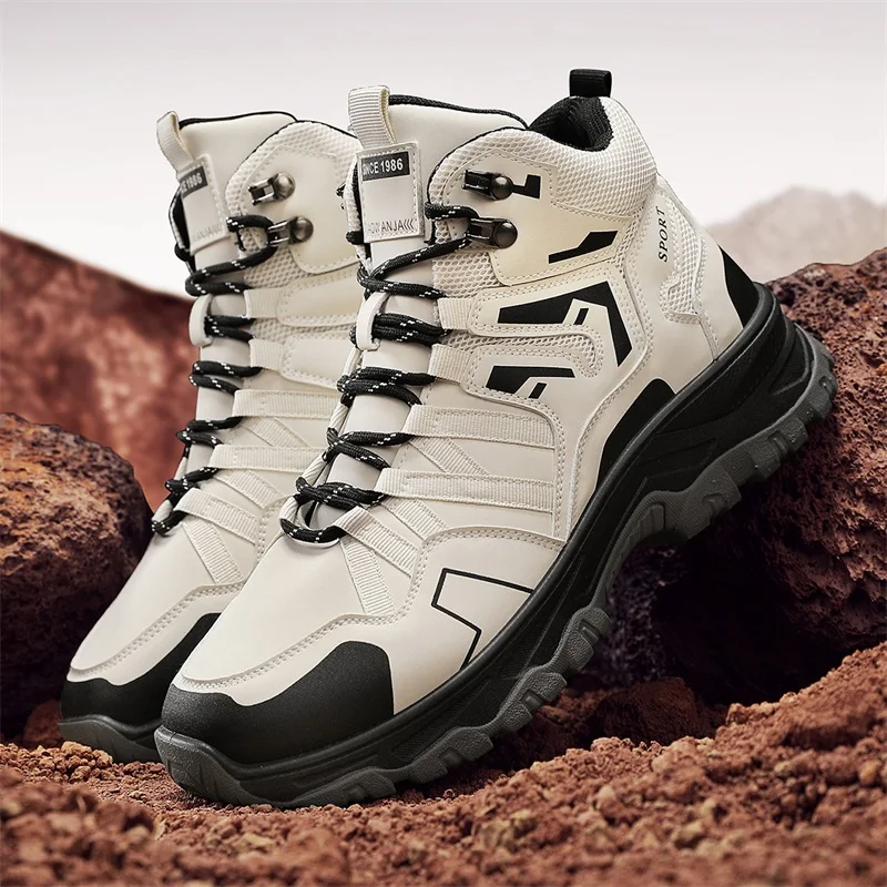 

New Men's Hiking Boots Comfortable Outdoor Camping Boots Man Non-slip Walking Shoes Men Trekking Sneakers zapatos de senderismo