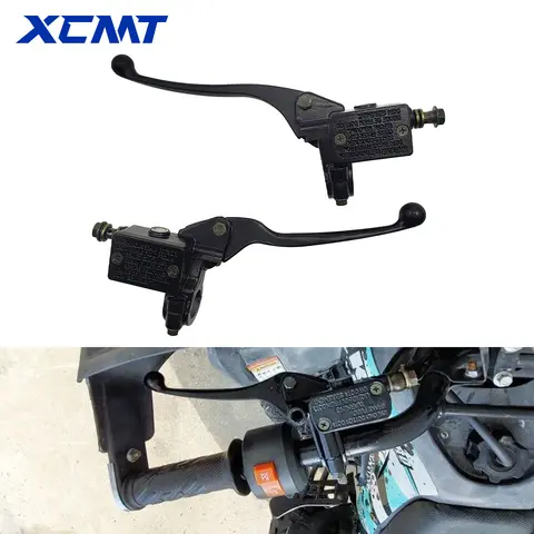 오토바이 브레이크 펌프 프론트 마스터 실린더 유압 브레이크 레버 오른쪽 먼지 핏 자전거 ATV 쿼드 모페드 스쿠터 버기 카트 이동