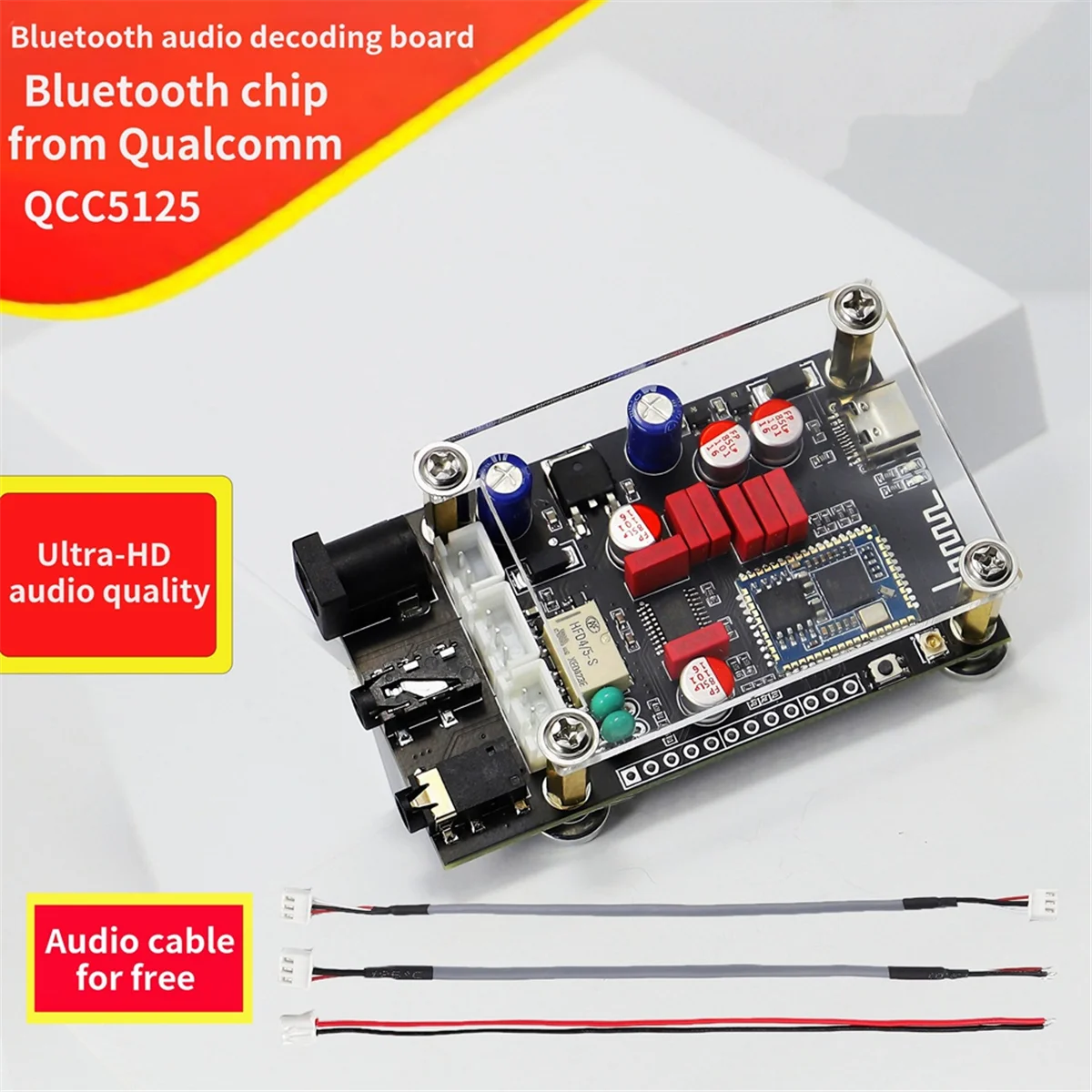 M20K LA02 Qualcomm QCC5125 Enthusiast Grade Bluetooth 5.1 Lossless Decoding Board APTX LDAC Lossless HD Sound Quality