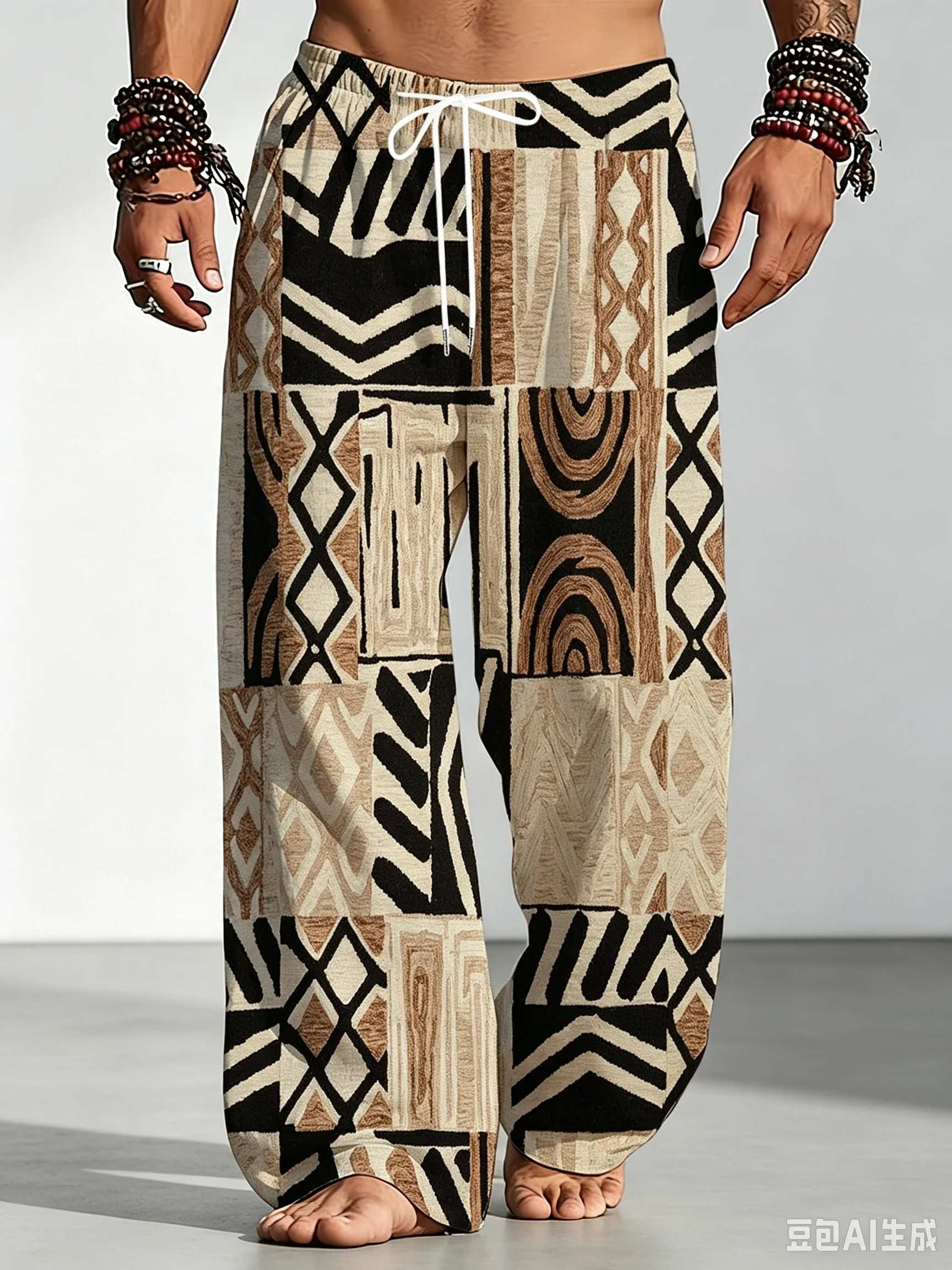New Arrivals Bohemian Paisley 3DPrint Unisex Straight Leg Jogger Pants Lightweight Trousers for Beach Vacation Casual Daily Wear