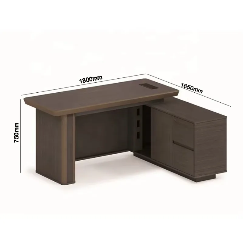 

Manufacturing Executive Office Furniture Work Space Supervisor Table Ergonomic 72" Wood Computer Desk With Matching Side Cabinet