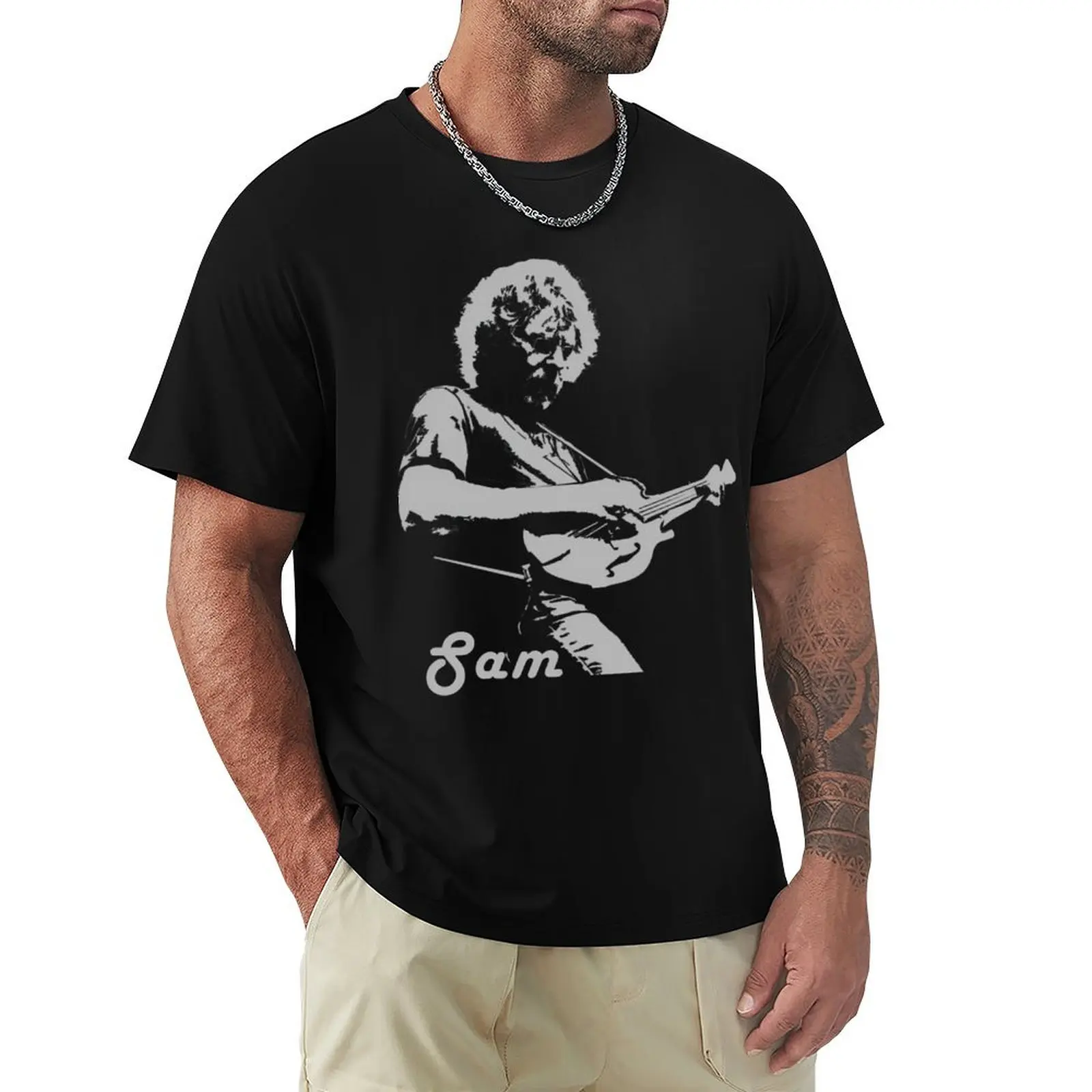 Sam Bush Bluegrass Mandolin T-Shirt Outdoor Activity Sports T-Shirt