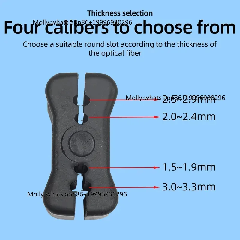 Fiber Cluster / Loose Tube / Cable Jacket Slitter Fiber Optic Tool 1.5-3.3MM Longitudinal Beam Tube Loose Tube Stripper