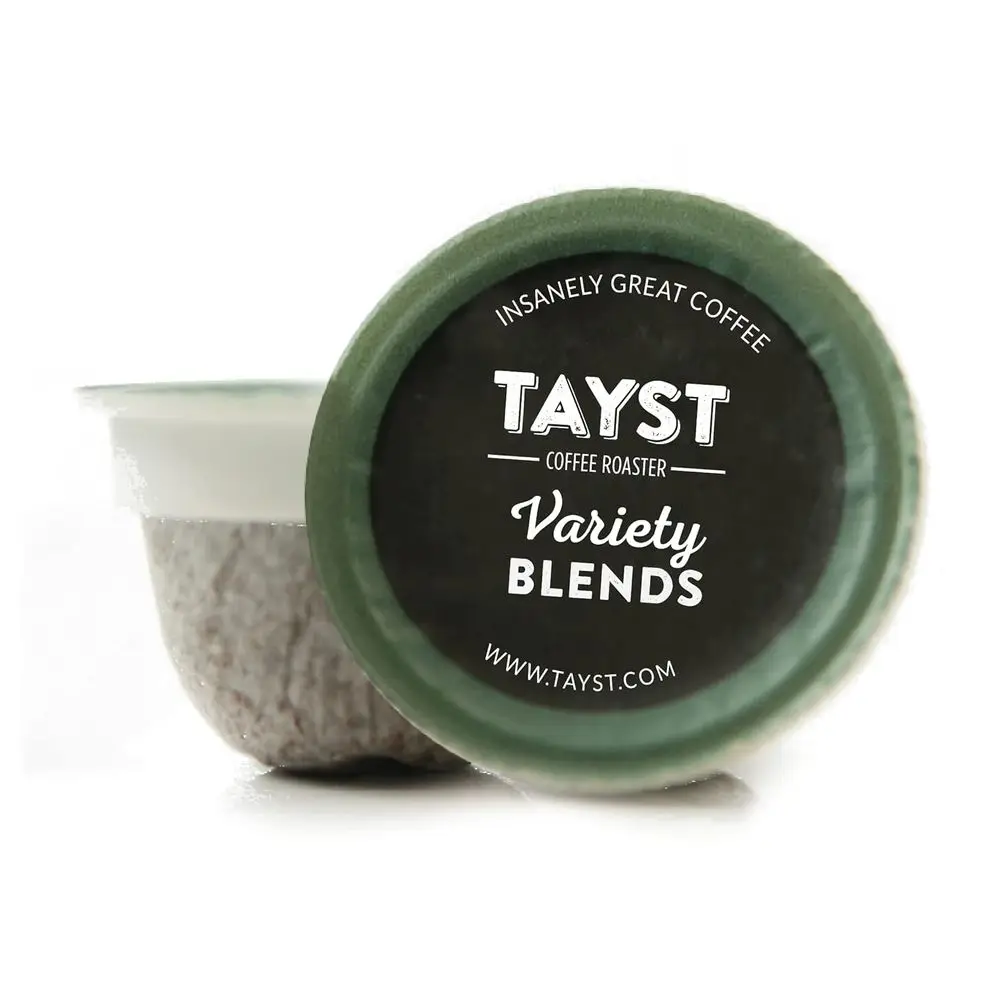 Cápsulas de Café Tayst, Crema de Vainilla y Avellana Tostado Medio, Compatibles con Cafeteras Keurig, Dosis Individual Sostenible
