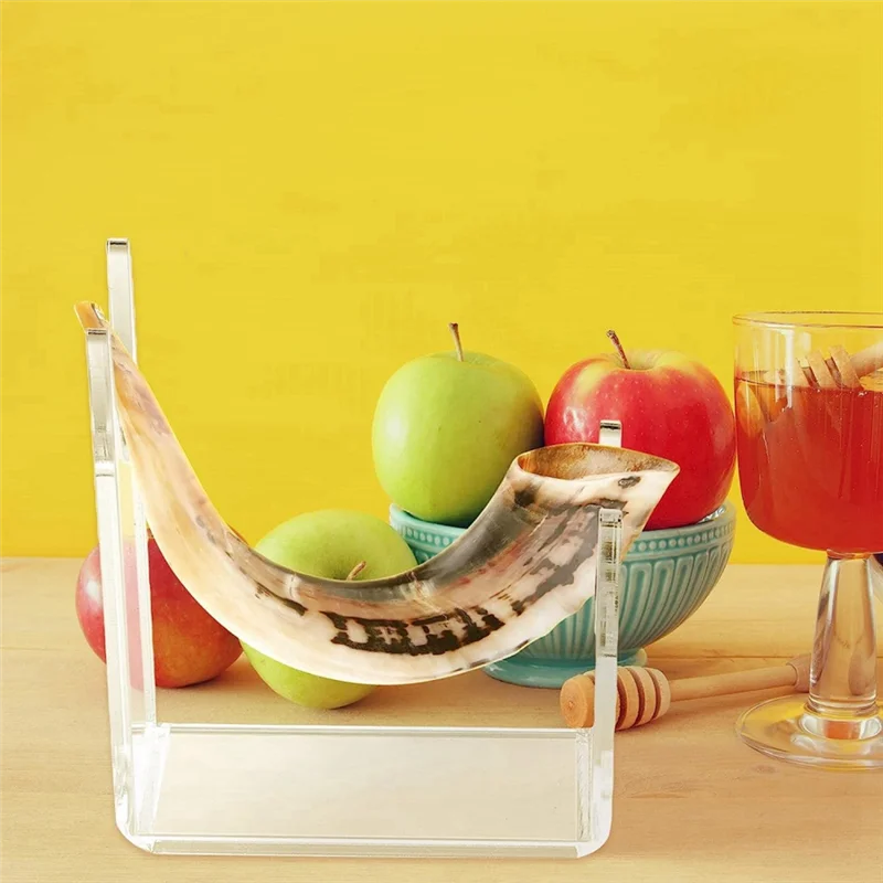 AS95-2 pezzi supporto acrilico per Shofar trasparente supporto per spada supporto per spada decorazione natalizia per casa e ufficio