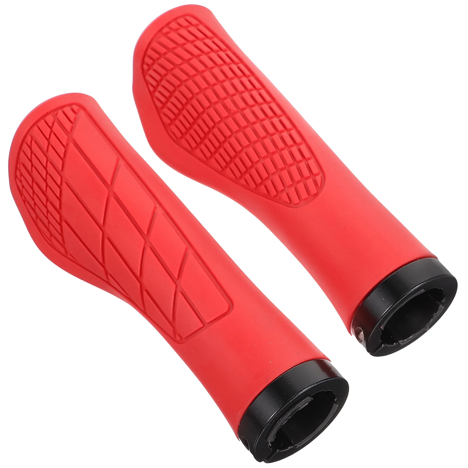 

1 Pair Rubber Anti-Skid Handlebar Grips Vibration Absorbing Comfortable Cycling Handle Covers For Mountain Road Bike Outdoor