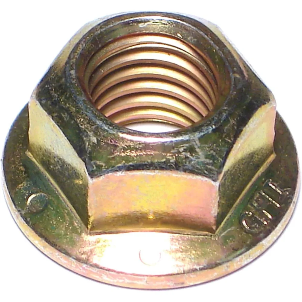

Grade 8 Hex Flange Lock Nuts 5/8-11 25 Piece Bulk Supply for Heavy Duty Applications