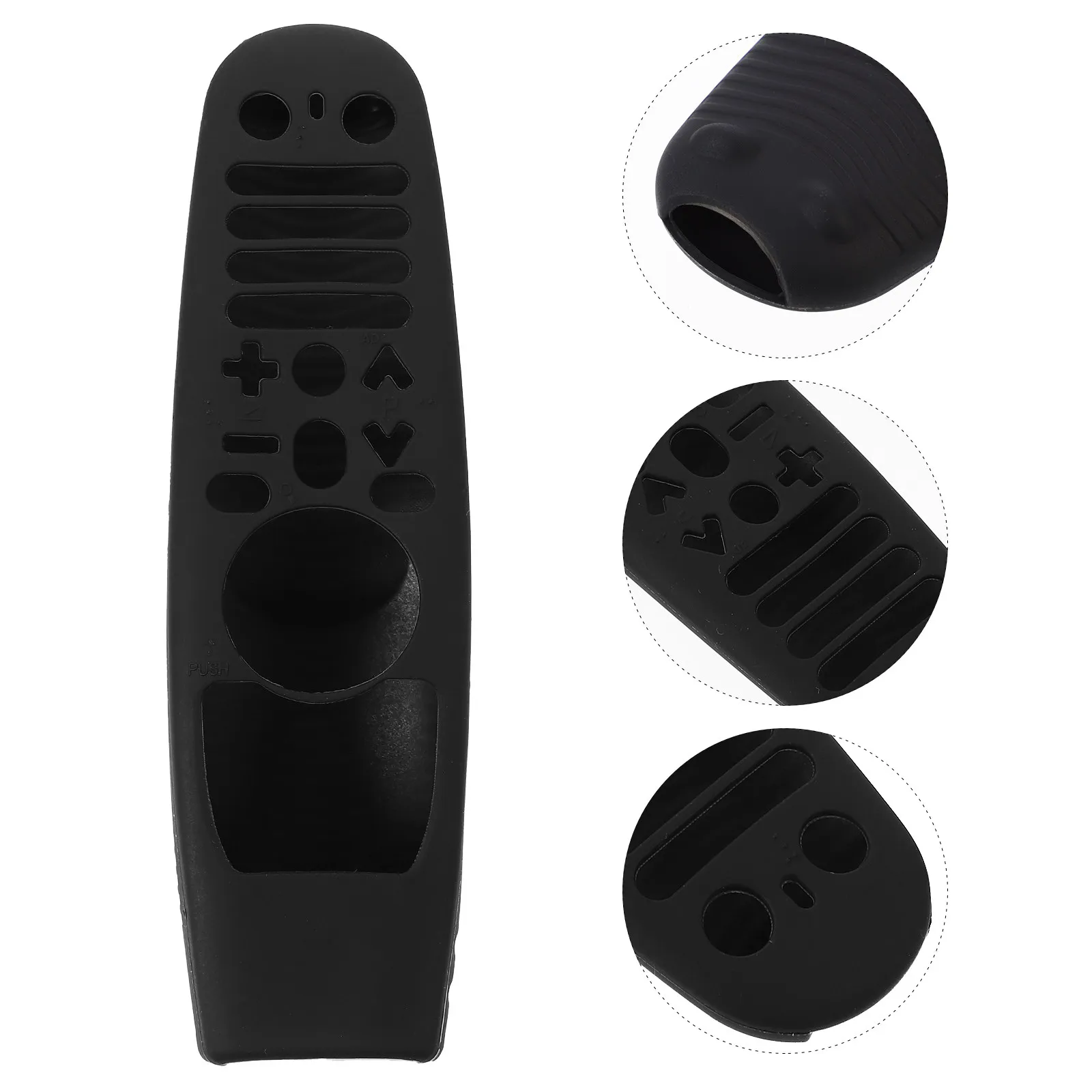 

Silicone TV Remote Control Cover Compatible with An- Mr650 Mr18ba Mr19ba Ergonomic Curvy Design Large Opening Anti-Slip