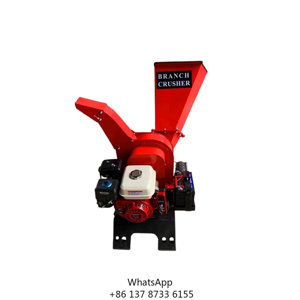 

15Hp Log Wood Chipper Tree Branch Shredder Electric Diesel Branch Crusher