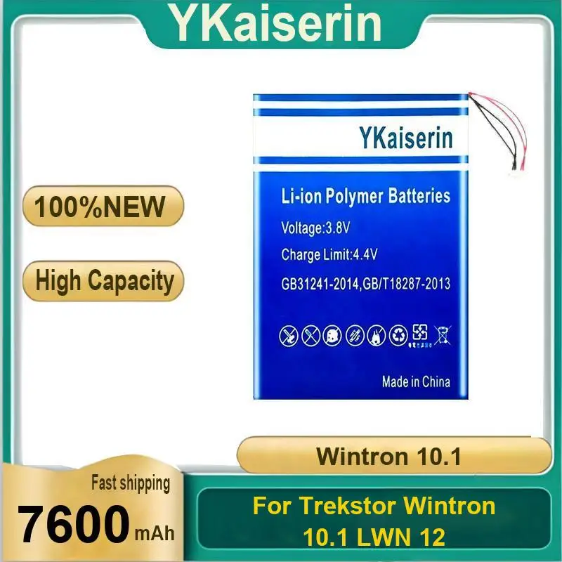 

Аккумулятор для ноутбука 7600 мАч для портативного планшетного ПК Trekstor Wintron 10.1 Lwn 12