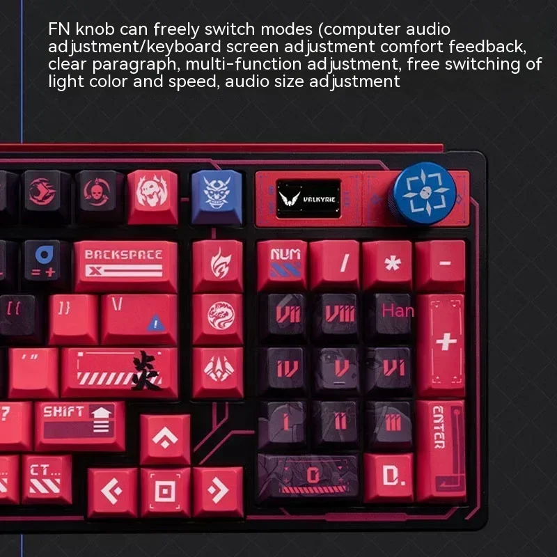 Original VALKYRIE VK99 Mechanical Keyboards RGB Wireless Bluetooth 2.4G Wired 3-Mode Full Key Hot Swapping Gaming Keyboard Gifts