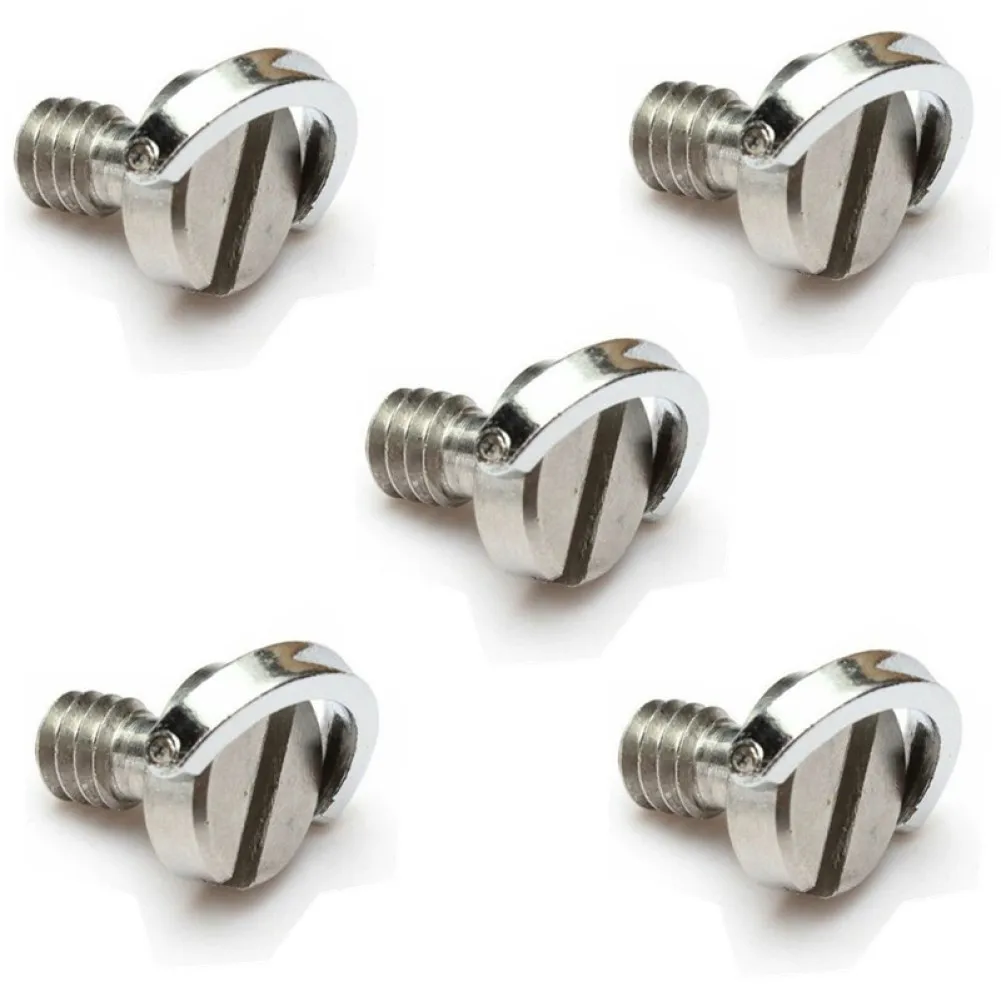 5Pcs 1/4" Camera Screws For Quick Release Plate 1/4inch Folding D-Ring Adapter Tripod Monopod Camera Plate Accessories Replace