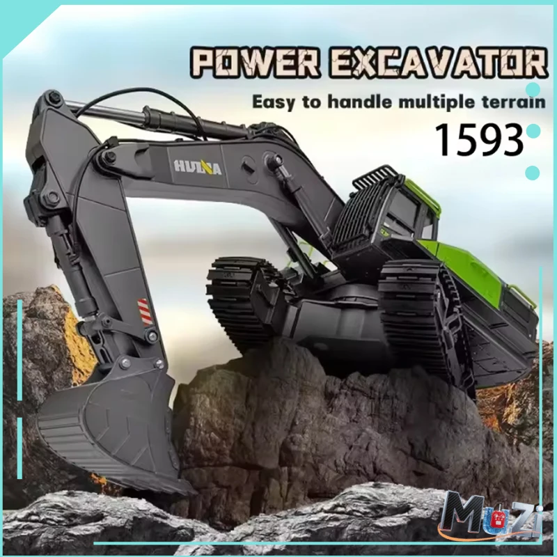 

HN1593 22-channel large-scale simulation alloy excavator acousto-optic large-scale remote control engineering vehicle model