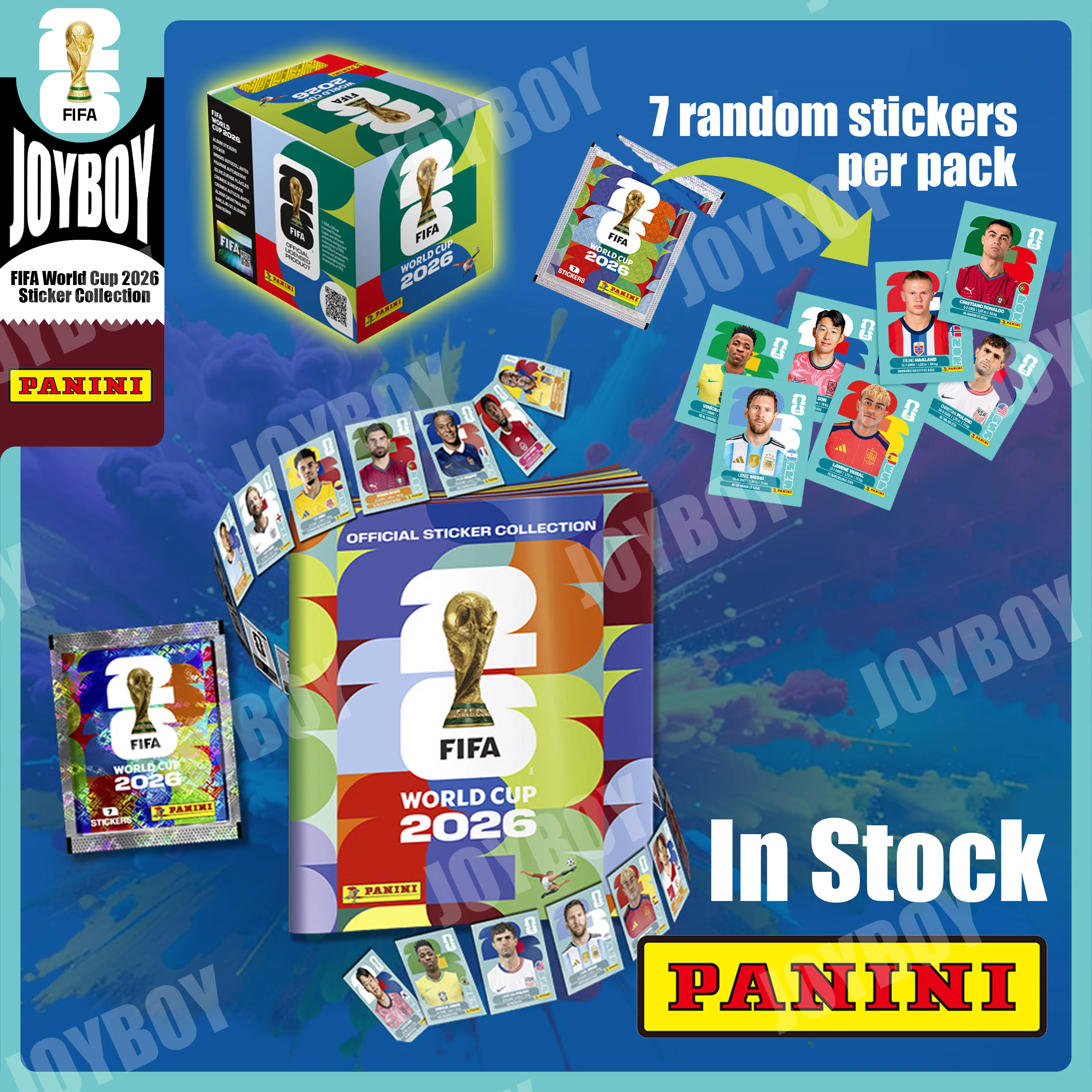 En Stock, Colección de Stickers Oficiales Panini FIFA Mundial 2026, Souvenir de Fútbol, Edición Premium, Regalo de Fútbol