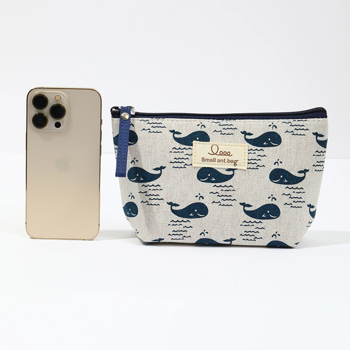 Japanische und koreanische Canvas-Kosmetiktasche, einfache und tragbare Reise-Aufbewahrungstasche, multifunktionale Studenten-Federtasche – Detail 15