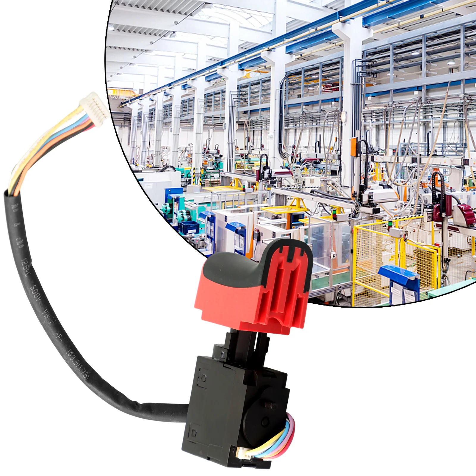 For SB12BL SB18LBL BS18LBLQ 343411770 Cordless Drill Trigger Switch 7.2V-24V 16A Power Tool Replacement Part Black Red