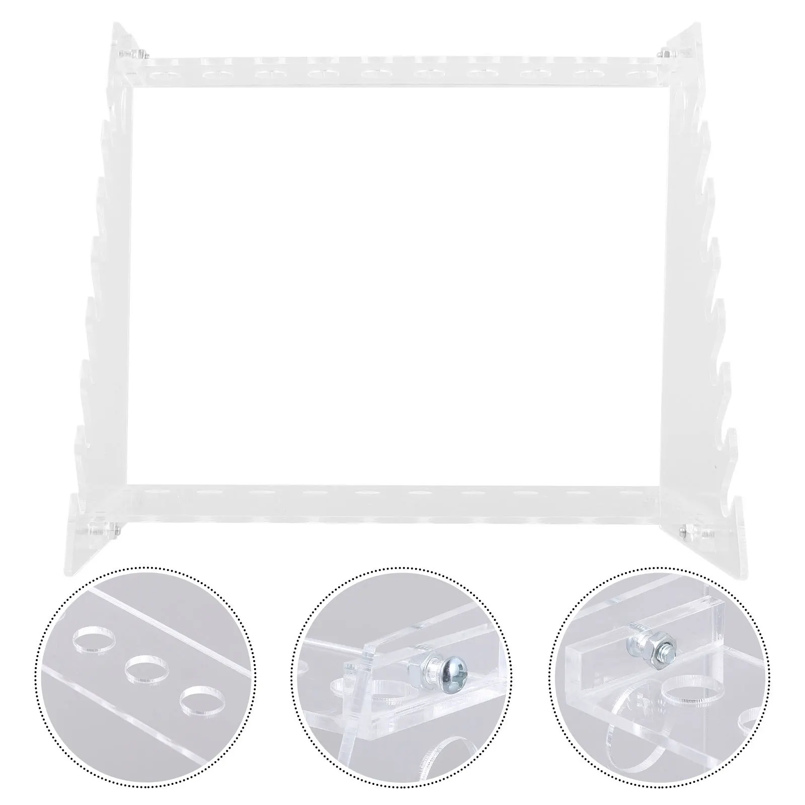 

Movable Pipette Stand Trapezoid Organic Glass Bracket Multiple Holder Laboratory Equipment Tube