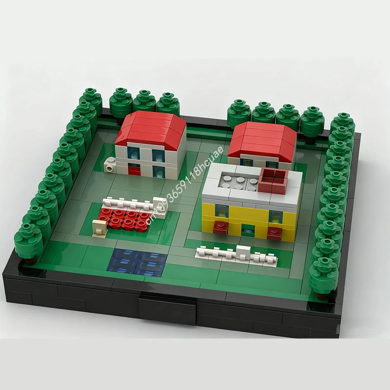 497 pçs moc palete cidade exibição pet bebê modelo blocos de construção aniversário criativo modular crianças artesanato brinquedos montar presentes natal