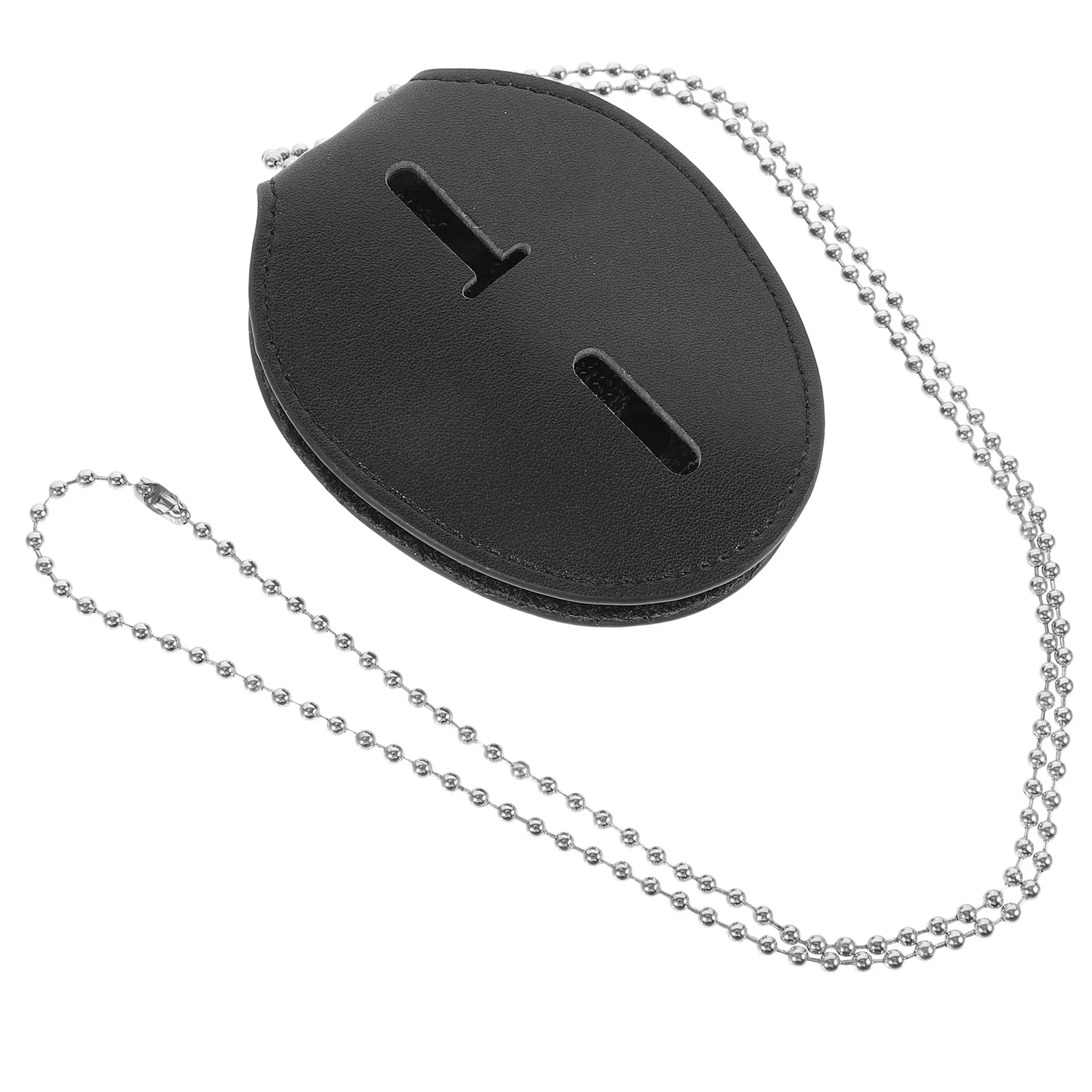 Police Baseball Card Sleeves Badge Name Tag Holder Necklace Child Miniature Lanyards for Keys