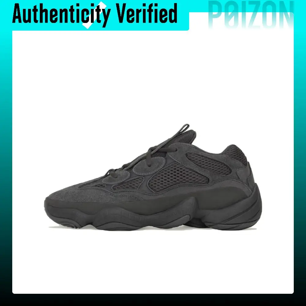 Adidas Originals Yeezy 500 Triple Black, Black Warrior 'Utility Black' Suede, Textile Slip Resistant Low top F36640-2022202241