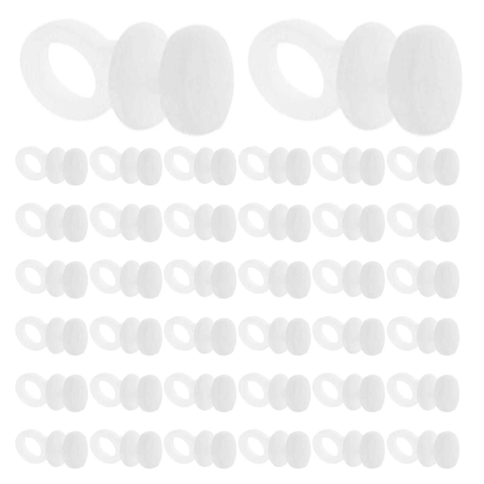 

100pcs Curtain Hooks Plastic Track Gliders For Curtains Shower Drapes Sheer Valances Window Hanging Sliding Rollers