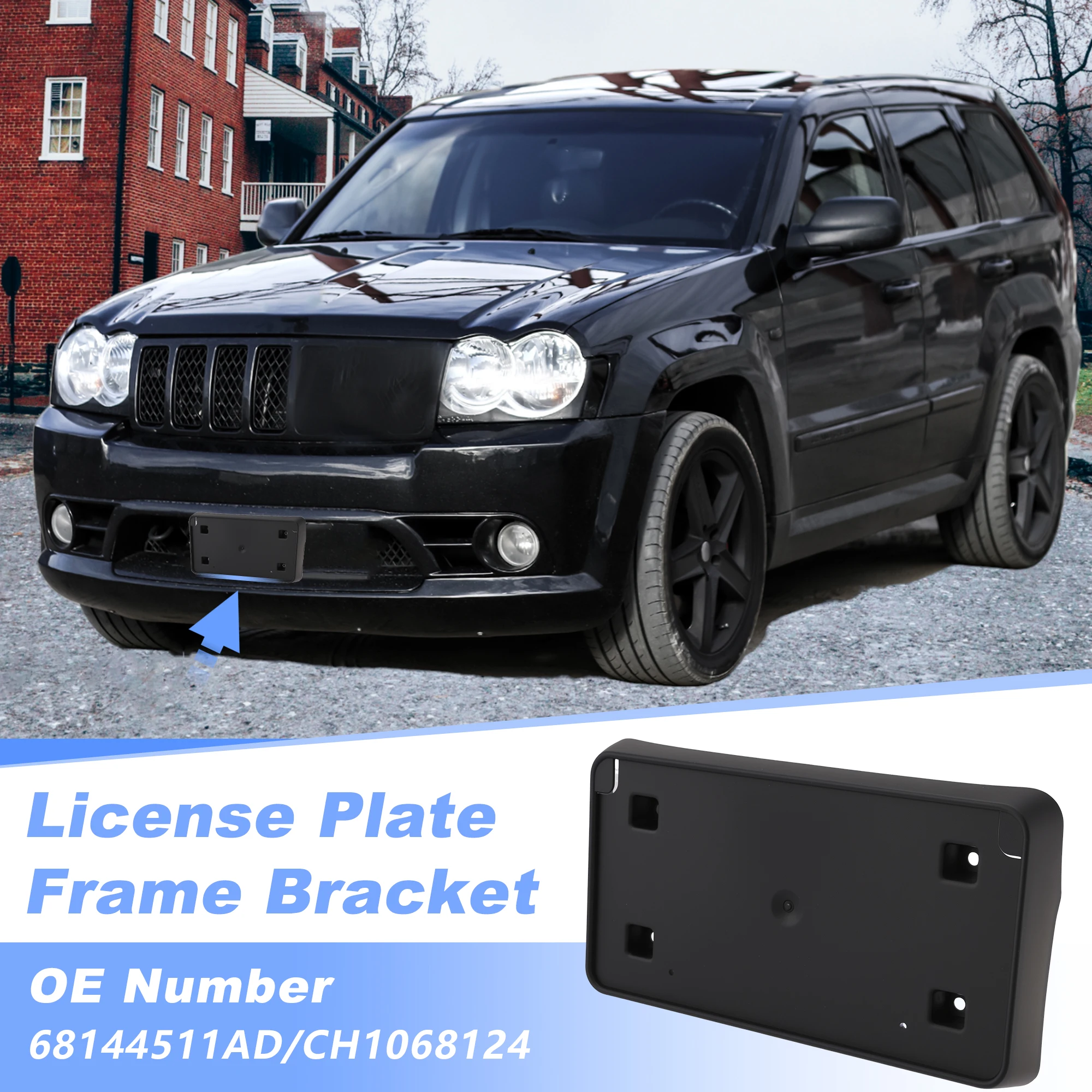 UXCELL License Plate Bracket for Jeep Grand Cherokee 2014-2015 68144511AD