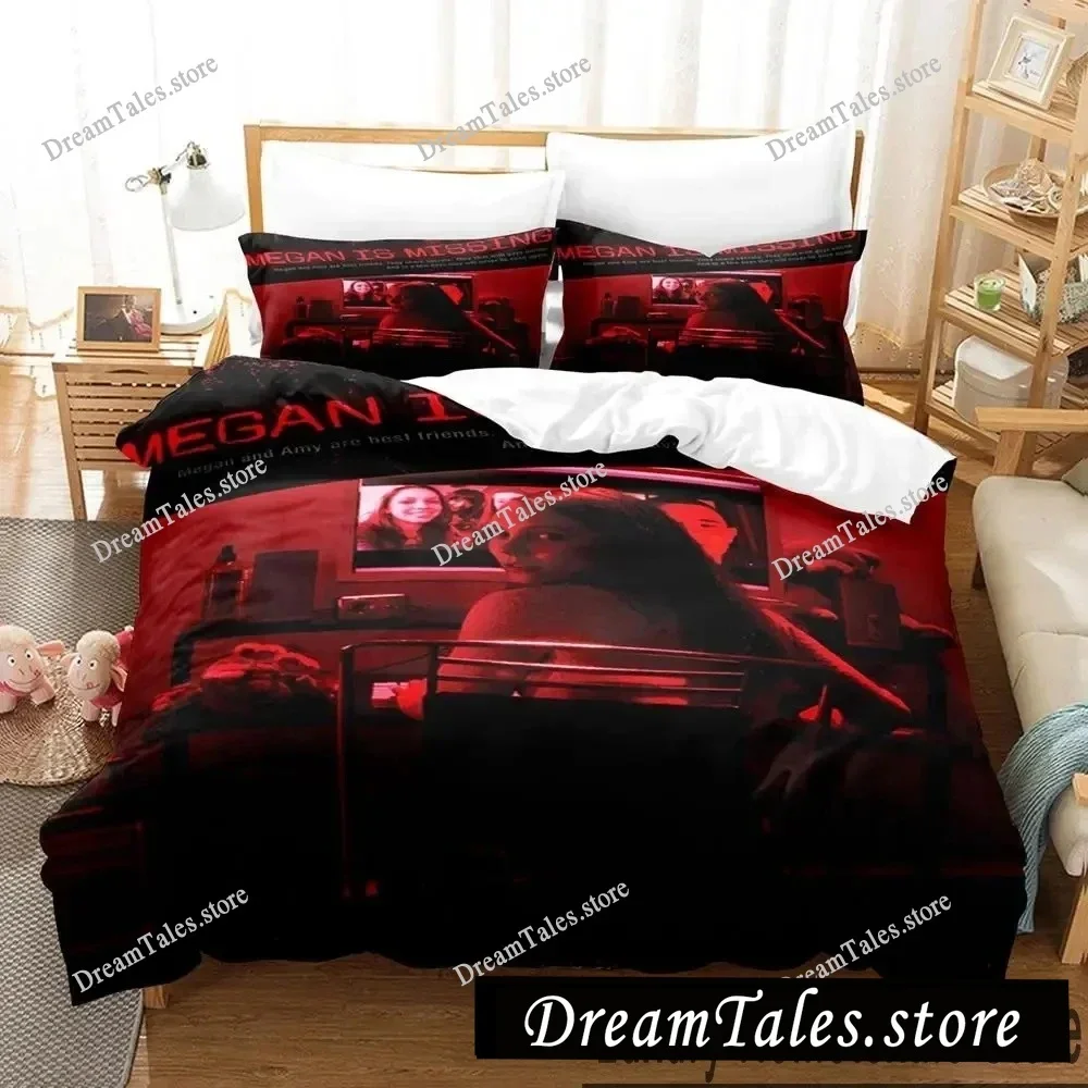 3D Print M3GAN Movie Bedding Set Boys Girls Twin Queen King Size Duvet Cover Pillowcase Bed boys Adult Home Textileextile
