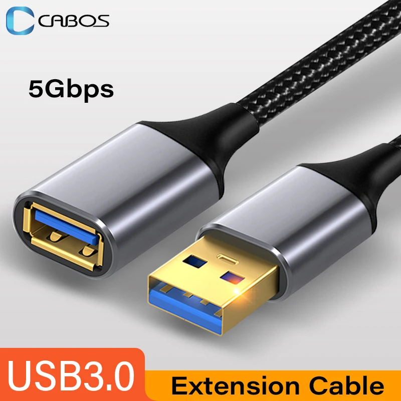 USB 3.0 Extension Cable 5Gbps Fast Data Cable USB Extender Cord for Smart TV Laptop PS3 PS4 Xbox One SSD USB3.0 Extension Cable