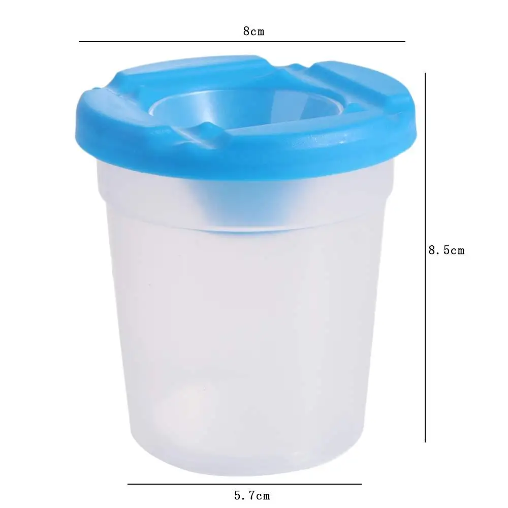 Multifunctional Painting Pen Washing Cup Convenient Plastic Childrens Paint Cups Transparent Anti Paint Cups Home