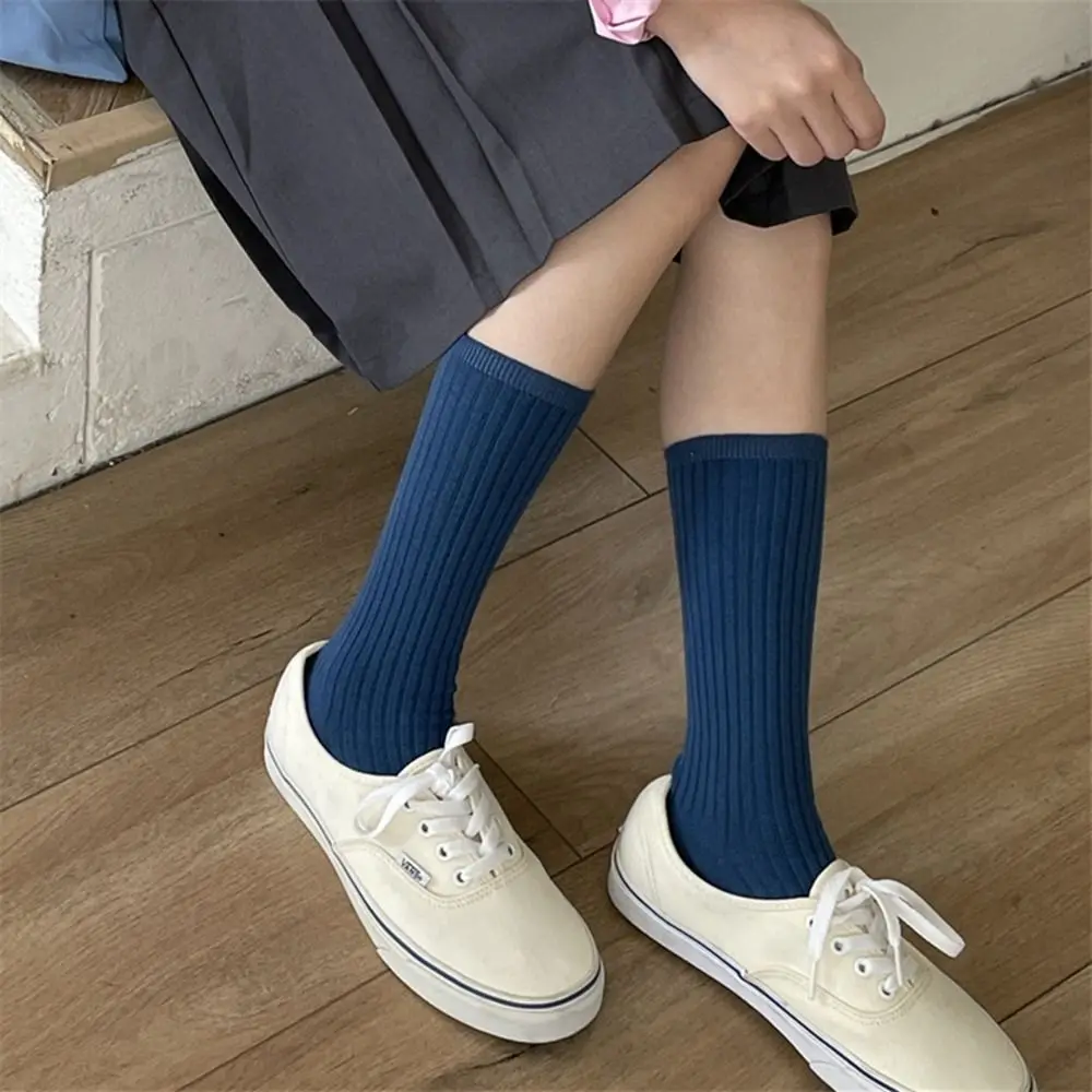 

Pile Socks Sports Socks Long Socks Female College Style Autumn and Winter Tube Socks Striped Socks Cotton Hosiery Women Socks