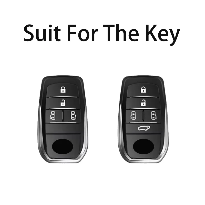 Retro Zinc Alloy Leather for TOYOTA Sienna Vehicles Vellfire Alphard PREVIA Voxy 2023 2024 Remote Car Key Case Cover Accessories