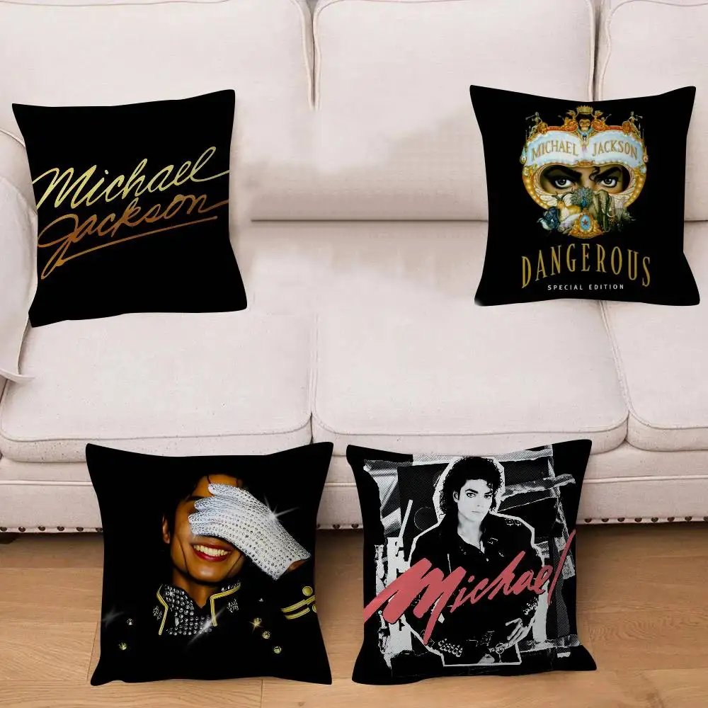 Kissenbezug, dekoratives Kissen, Sofa, Heimdekoration, Kissenbezüge, klassischer Sänger M-Michael Jacksons