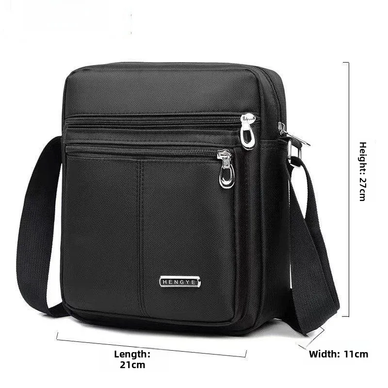 

Oxford Cloth Men's Shoulder Bag Casual Canvas Crossbody Bag Business Mobile Phone Bag Leisure Backpack Small Size