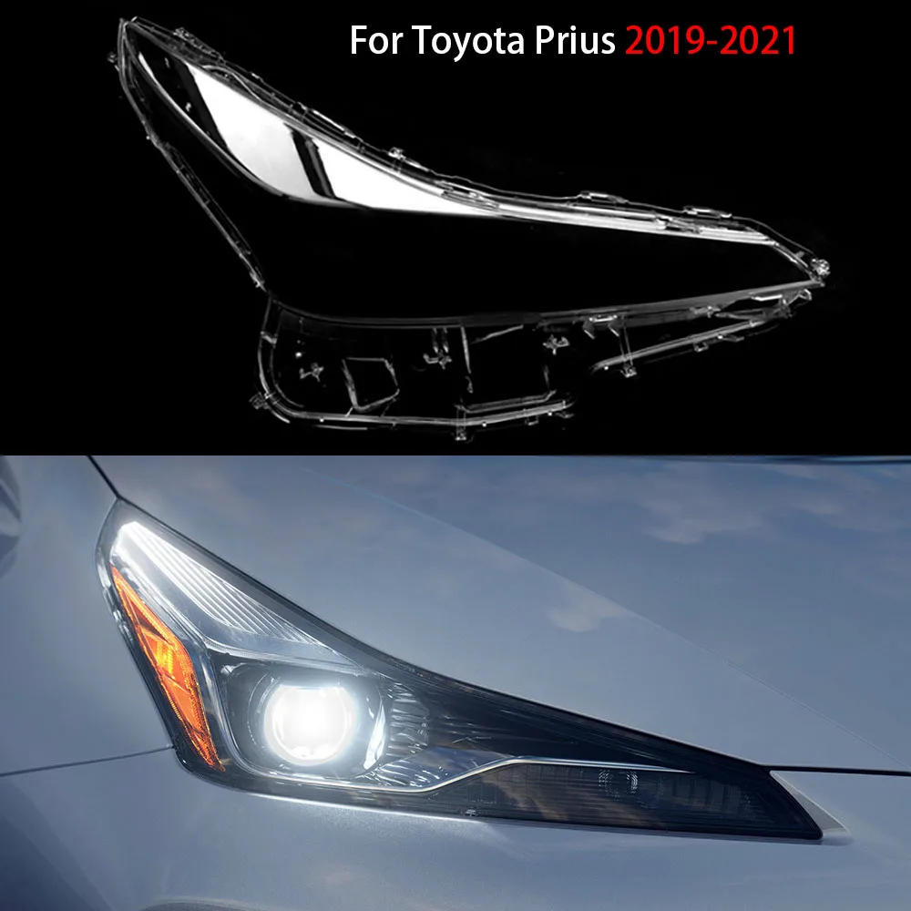 

For Toyota Prius 2019-2021 Headlamp Cover Headlight Transparent Lens Lamp Shell Masks Plexiglass Replace Original Lampshade