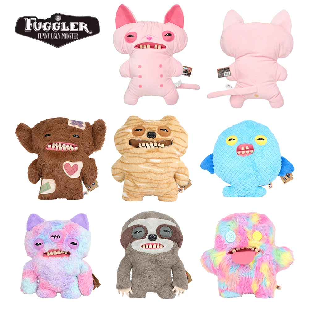 

BIGGER FUGG Fuggler Original Plush Toys 35-45CM Ugly Tooth Monster Hairless CAT Pillow Stuffed Filled Doll Room Decoration Gift