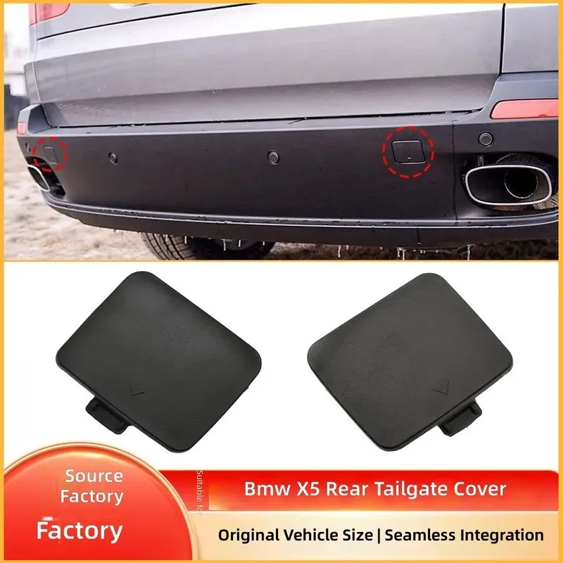 for BMW X5 E70 Rear Bumper Tow Hook Cover Left Right Trailer Hole Cap 51127158447