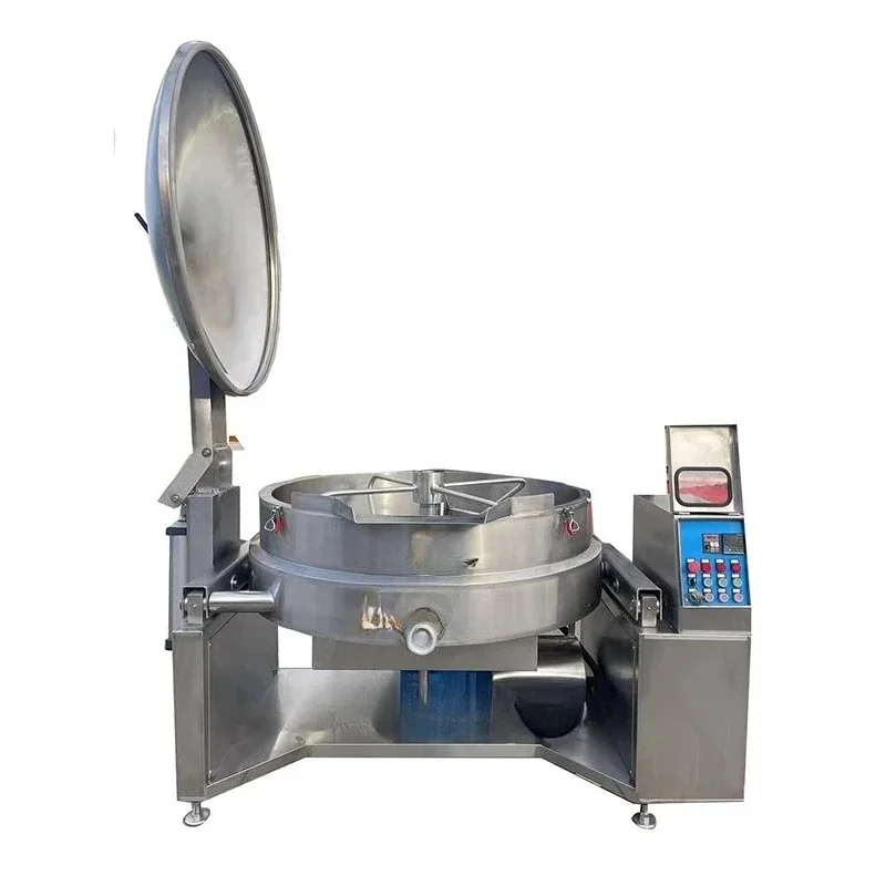 Industrial 50-600L Automatic Jacketed Kettle Cooking Machine with Mixer & Tilting /  Stainless Steel Pot --Gas/Elec