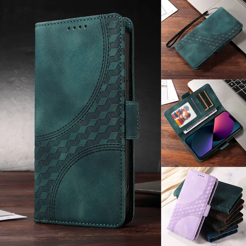 

Кожаный чехол с тиснением для Honor 400 300 200 90 70 50 Lite Pro Smart Ultra 5G, флип-карта, чехол