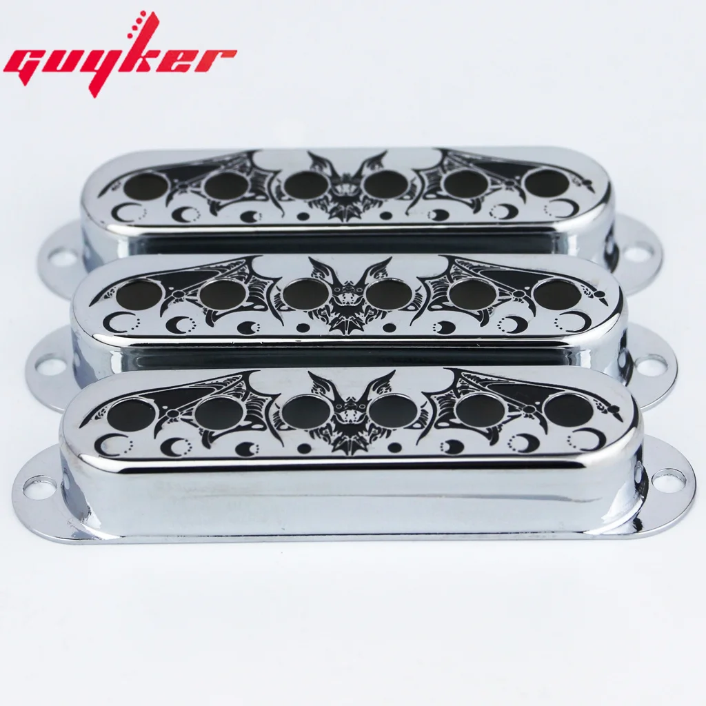 

3pcs Single Coil Guitar Pickup Copper Cover 52mm Pole Surface Available In Four Colors