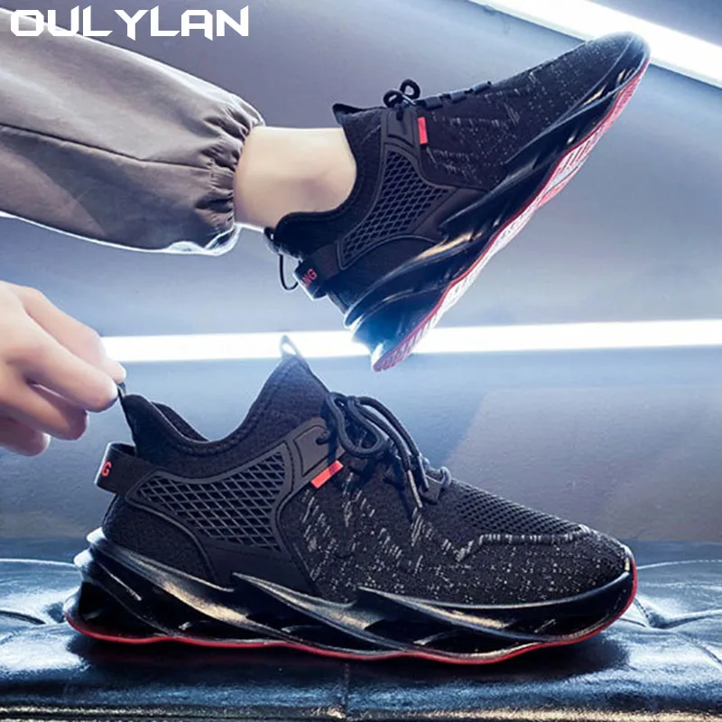 

Oulylan Fashionable All-Matching Sneakers Men's Shoes Flying Weaving Beathable Mesh Cloth Shoes Men's Casual Shoes