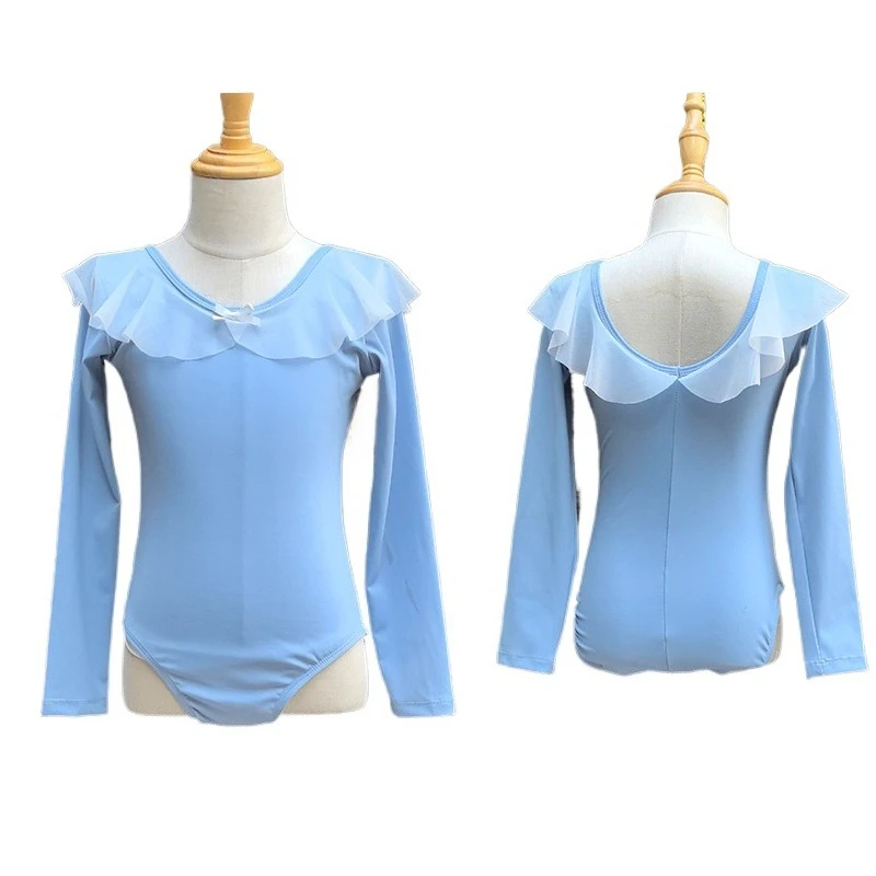 

Kids Long Sleeved Ballet Leotards for Girls Dance Wear Outfit Children's Ballet Tutu Skirts Gymnastics Romper Girls Clothes