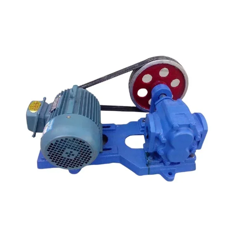 Series electric belt pulley type cast iron  hydraulic gear pump China hydraulic pump gear