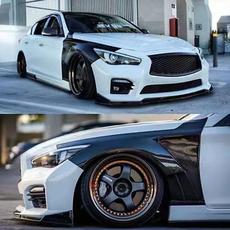 For Infiniti Q50 V37 MBJ Style Carbon Fiber Front Vented Fender