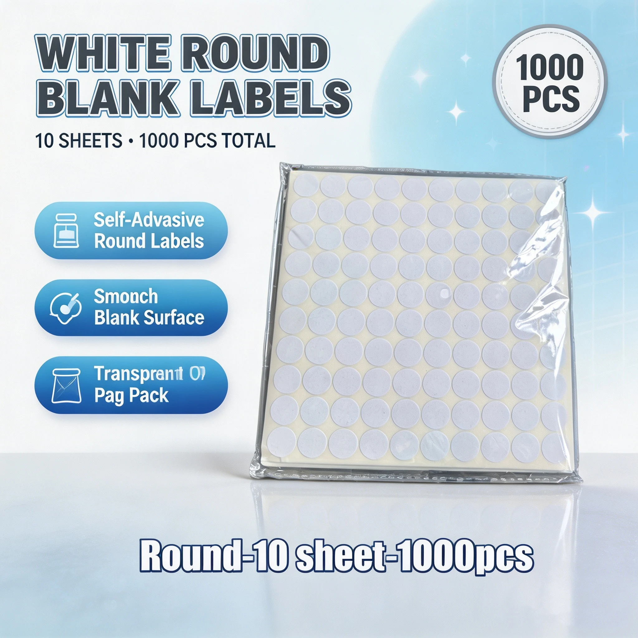 10 Sheet Square Round Classification Folder Label stickers Diamond Painting Tools Distinguish Storage Box Sticker Hot