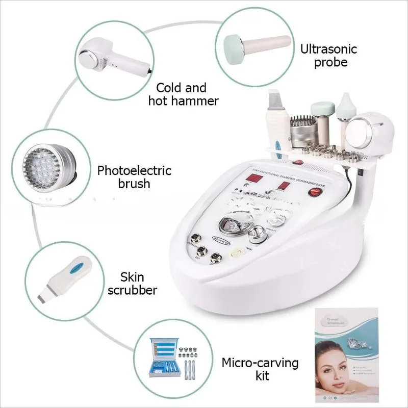 5-In-1 diamond micro-engraving microcrystalline dermabrasion machine, multi-functional cleaning shovel machine