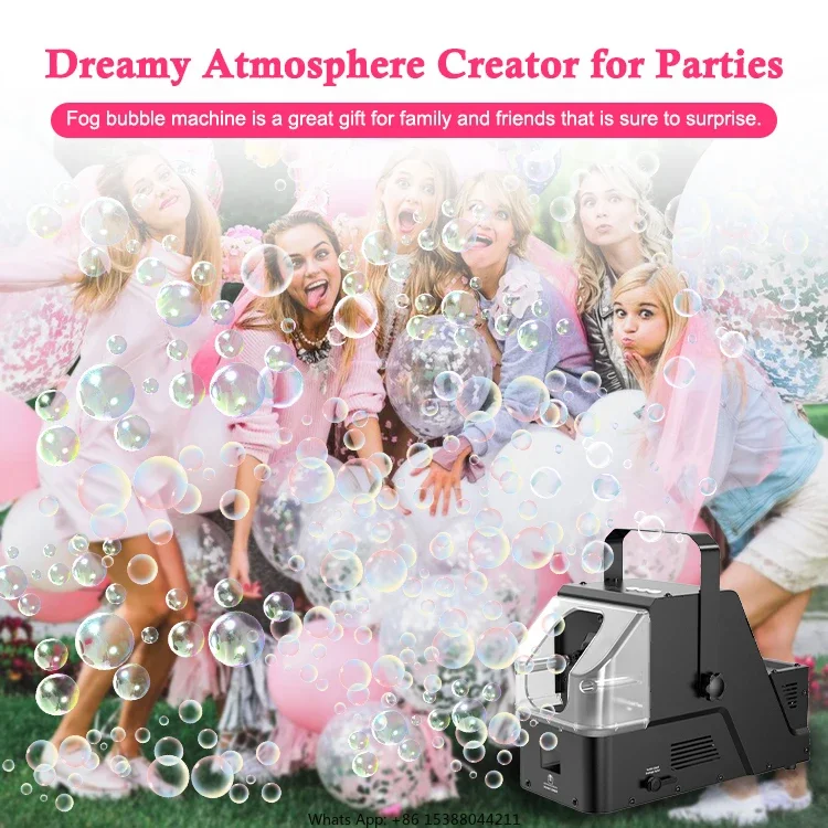 WholeSale 400W Fog Smoke+Bubbles Machine 3in1 Fog Bubble Machine For Weeding Party Club Bar Stage Eff