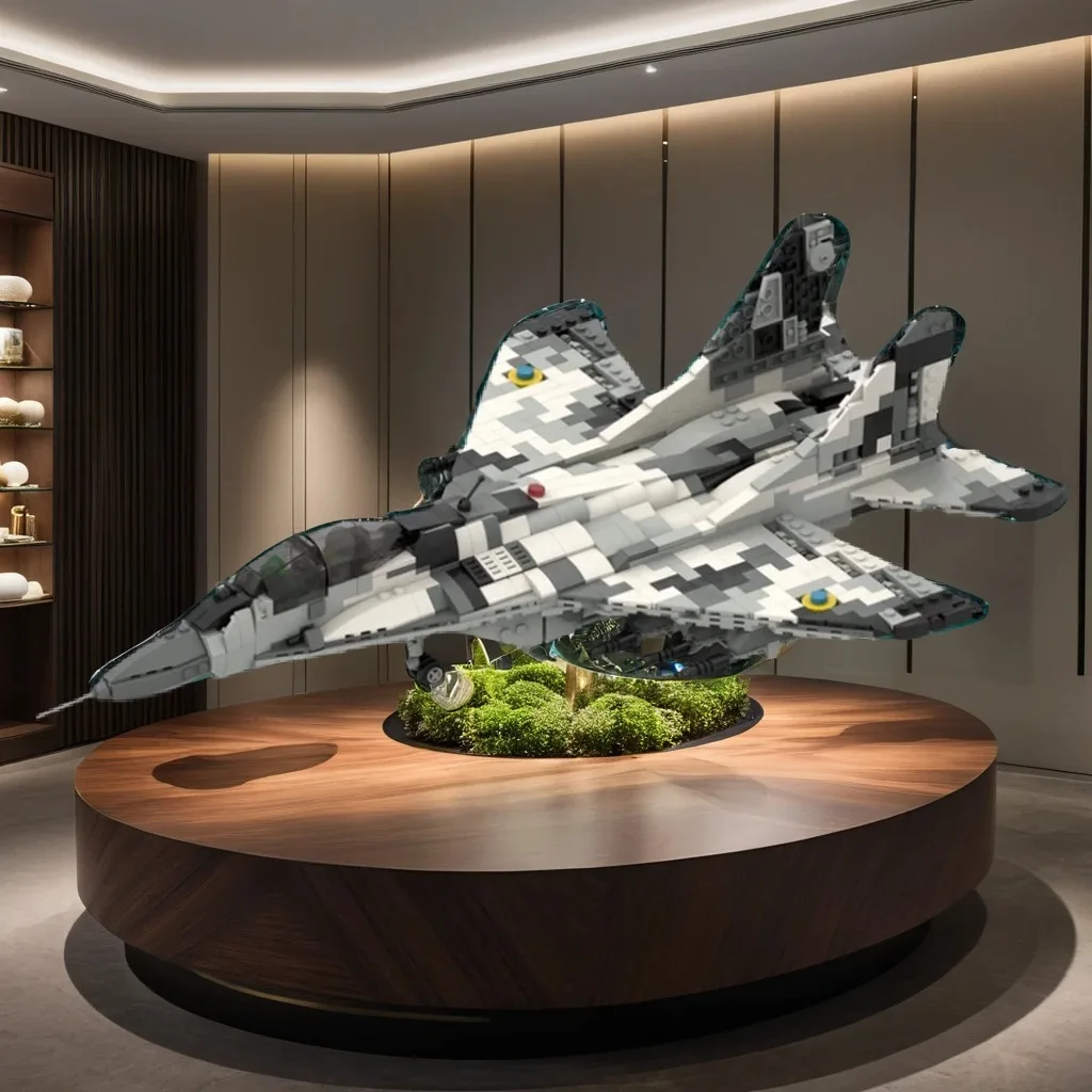 

1325PCS Ukraine MiG-29 - The Ghost of Kyiv 1:35 MOC Military Aircraft Model Education Building Blocks Gift