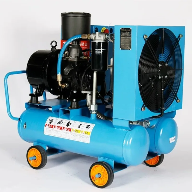 Remote High Power Exterior Wall Air Pump Texture Paint Engineering Variable Frequency Screw Air Compressor