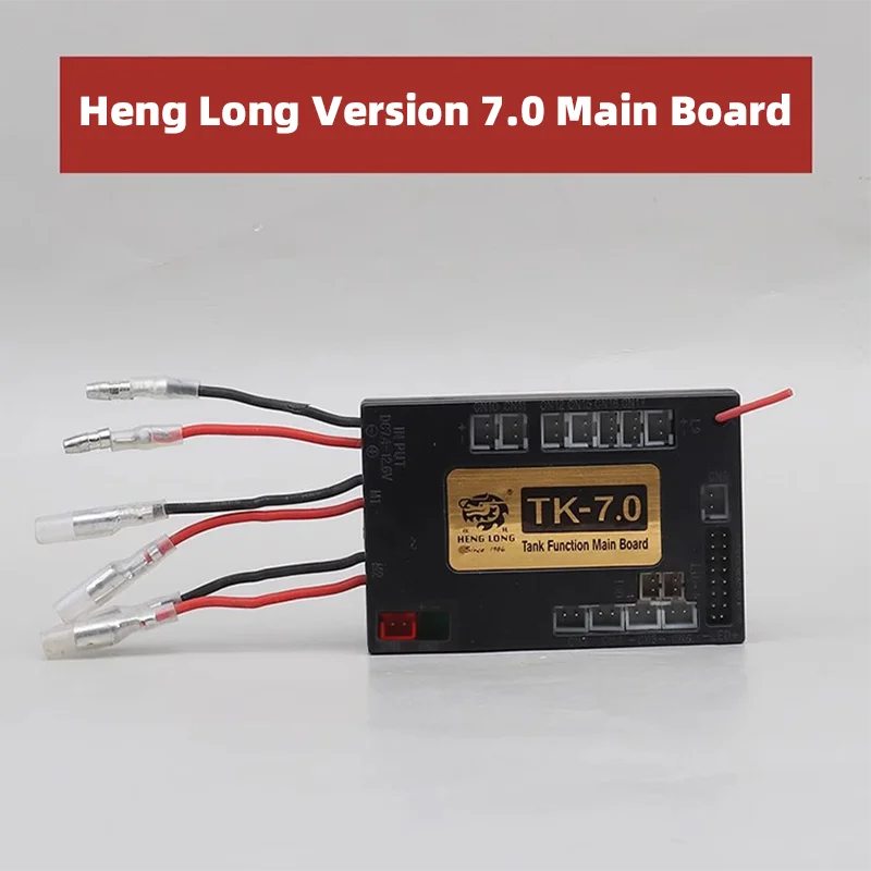 HENG LONG Tank Accessory 2.4GHz 7.0 Remote Controls 7.0 Transmitter Main Board Receiver with M1A2/T90/Tiger 1/Leopard 2 Sound