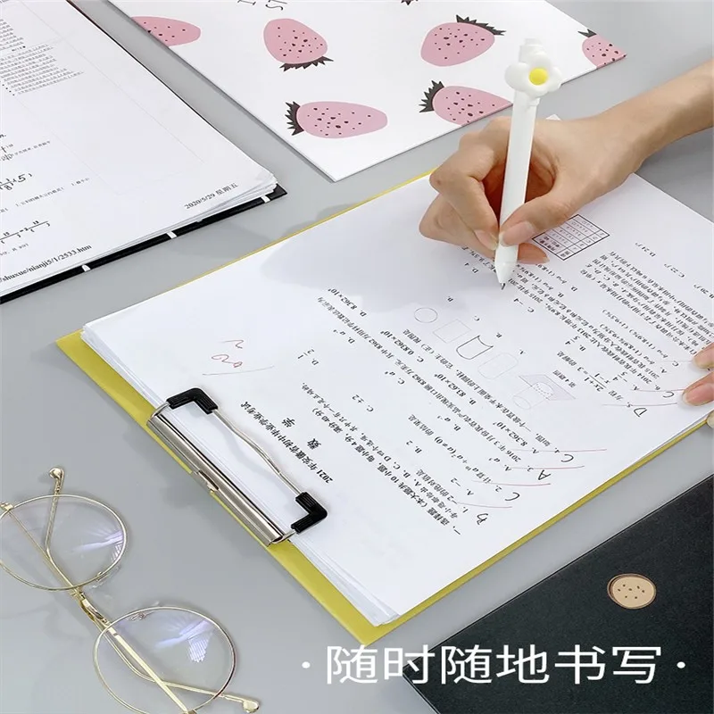 A4 plate clamp  Folder stationery splint  Student's writing board  Paper backing plate  Test paper data office storage folder